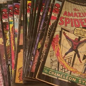 Spiderman comics years ago from Richmond Newspaper